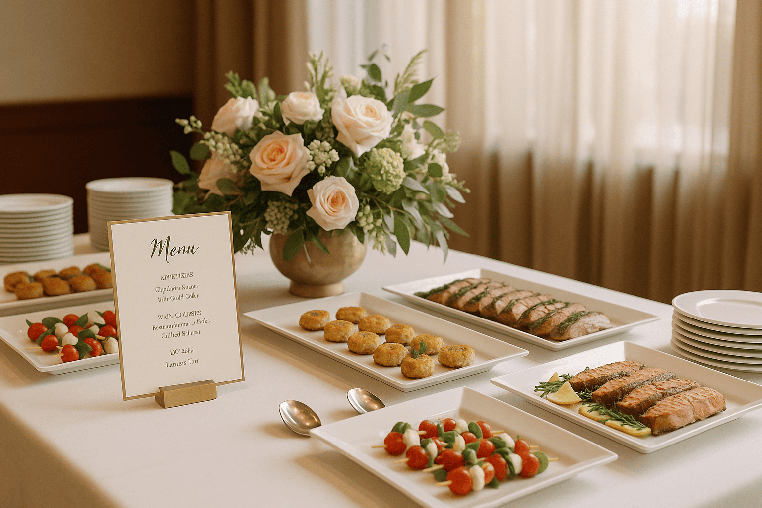 Menu mariage chic original